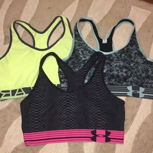 Under armor sports bras